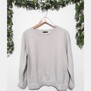 J.crew | Gray Boiled wool sweatshirt